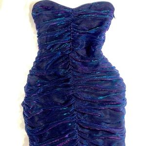 Black ruffled dress size 6 H&M